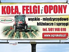 Agrotechnik Koła wąskie międzyrzędowe